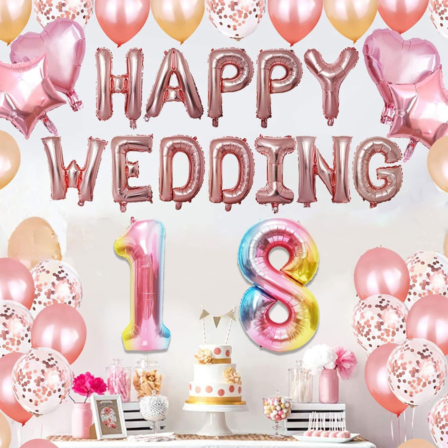 Balon din Folie Metalizata Gradient Flippy, Figurina Cifra, Tema Aniversare 100 cm, Ambalaj Individual, Pai inclus, Umflare cu Aer sau Heliu, Multicolor, Cifra 8 [4]