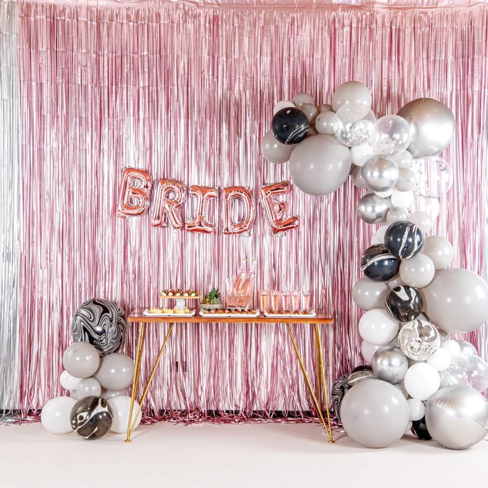 Balon Folie Metalizata Litera B, Flippy, 40 cm, Umflati cu Heliu sau Aer, Ambalaj Individual, Pai inclus, Rose Gold [3]