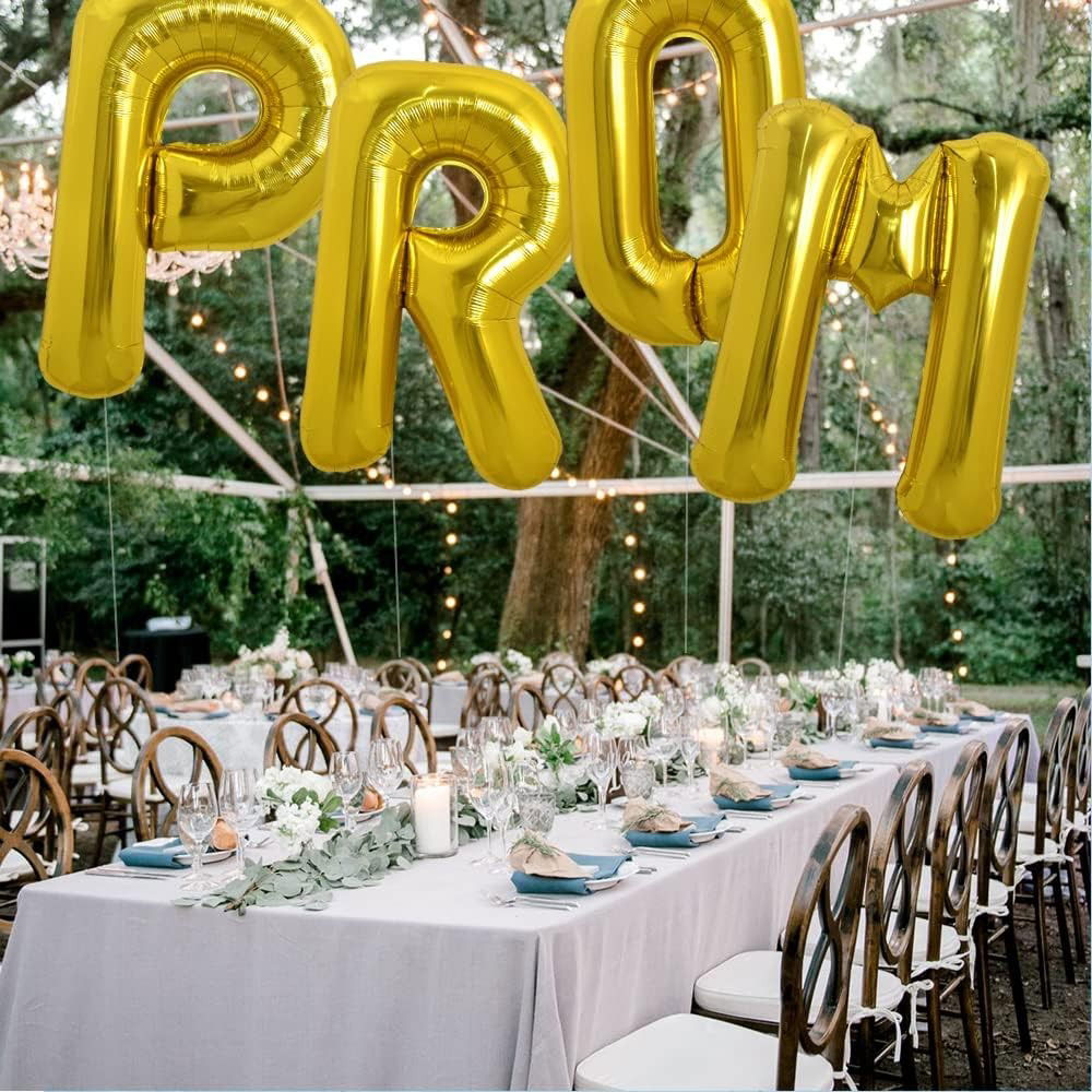 Litere - Balon Folie Metalizata Litera P, Flippy, 40 cm, Umflati cu Heliu sau Aer, Ambalaj Individual, Pai inclus, Auriu