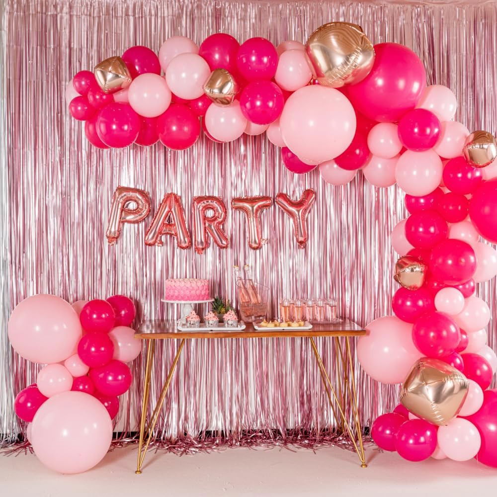 Balon Folie Metalizata Litera P, Flippy, 40 cm, Umflati cu Heliu sau Aer, Ambalaj Individual, Pai inclus, Rose Gold [4]