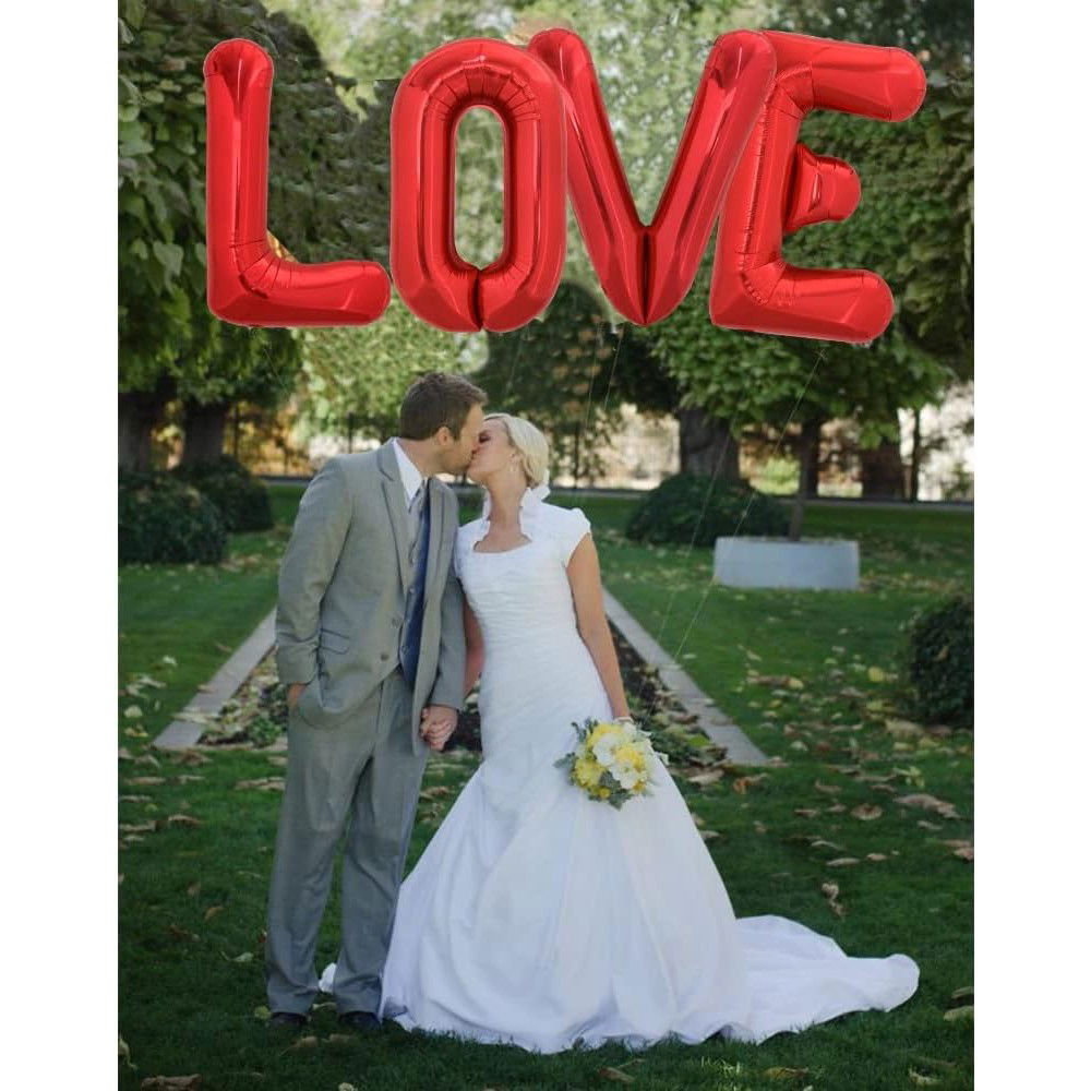 Balon Folie Metalizata Litera V, Flippy, 40 cm, Umflati cu Heliu sau Aer, Ambalaj Individual, Pai inclus, Rosu [4]