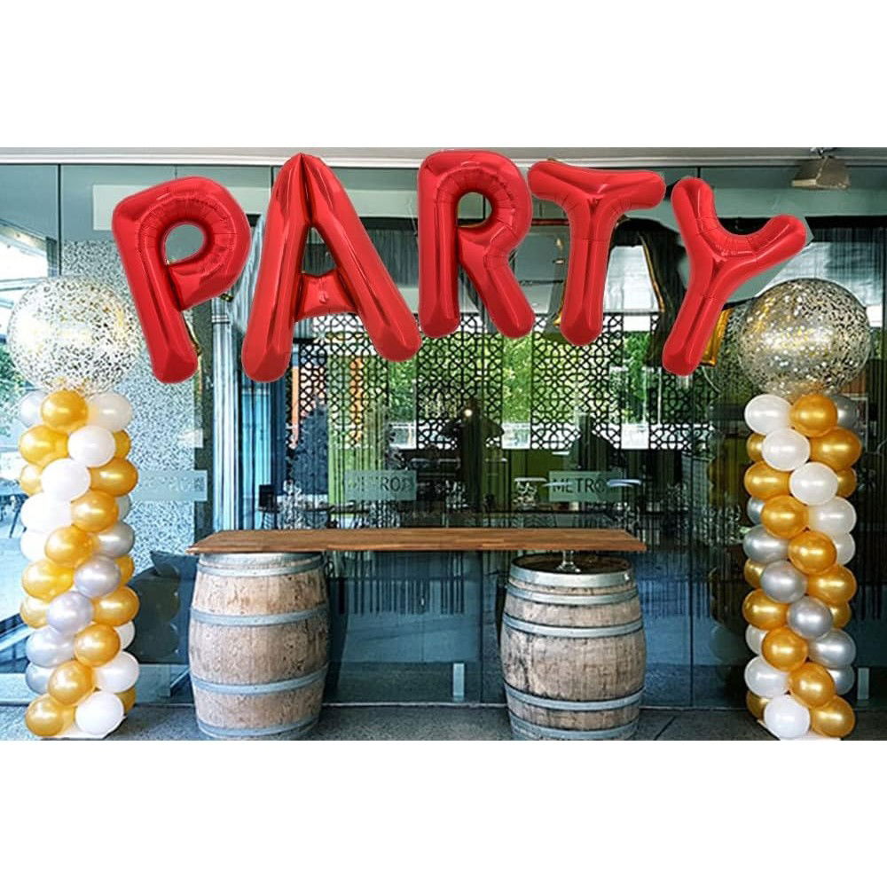 Balon Folie Metalizata Litera Y, Flippy, 40 cm, Umflati cu Heliu sau Aer, Ambalaj Individual, Pai inclus, Rosu [5]