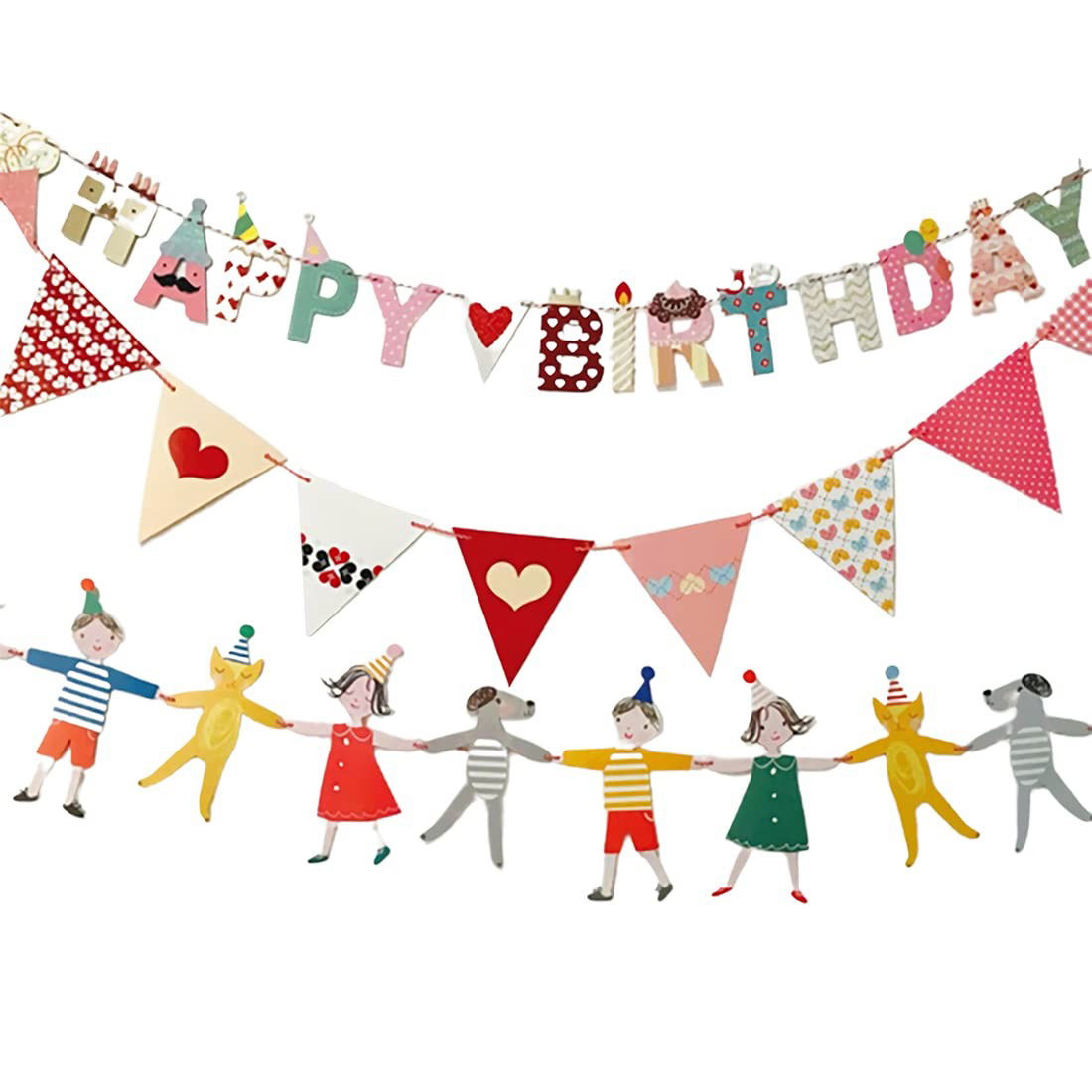 Banner Happy Birthday 100x200 cm, Flippy, Rola de Ata Inclusa, Tematica Candy, Multicolor [7]