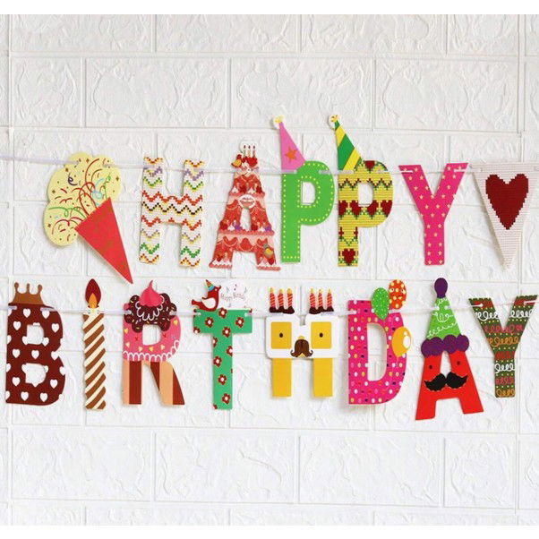 Banner Happy Birthday 100x200 cm, Flippy, Rola de Ata Inclusa, Tematica Candy, Multicolor [4]