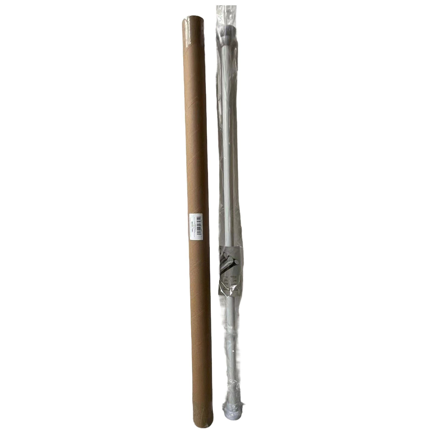 Accesorii Ingrijire Casa - Bara Telescopica Multifunctionala, Flippy, din Otel Inoxidabil, Utilizare Universala, Retractabila 107 - 195 cm, Fara Perforare Perete, Alb