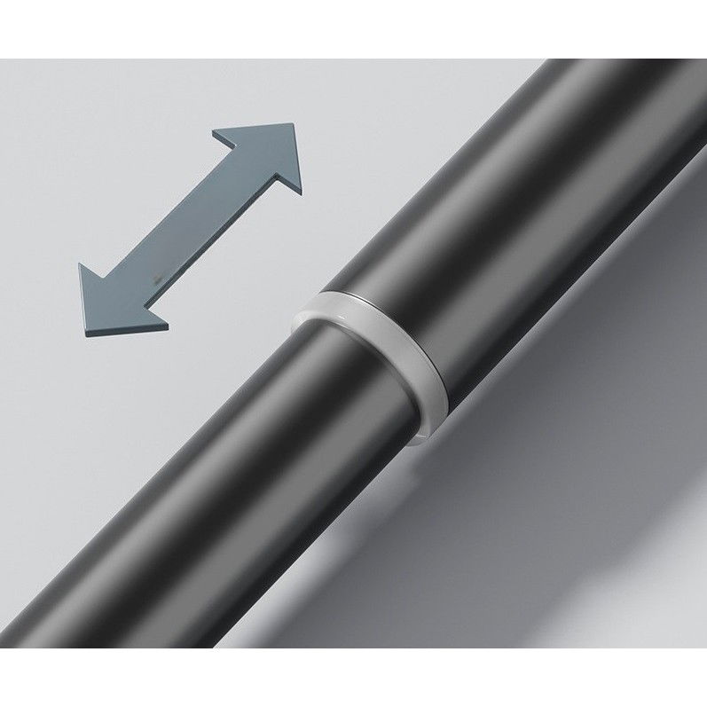 Bara Telescopica Multifunctionala, Flippy, din Otel Inoxidabil si ABS, Utilizare Universala, Extensie 220 - 240 cm, Fara Perforare Perete, Gri [9]