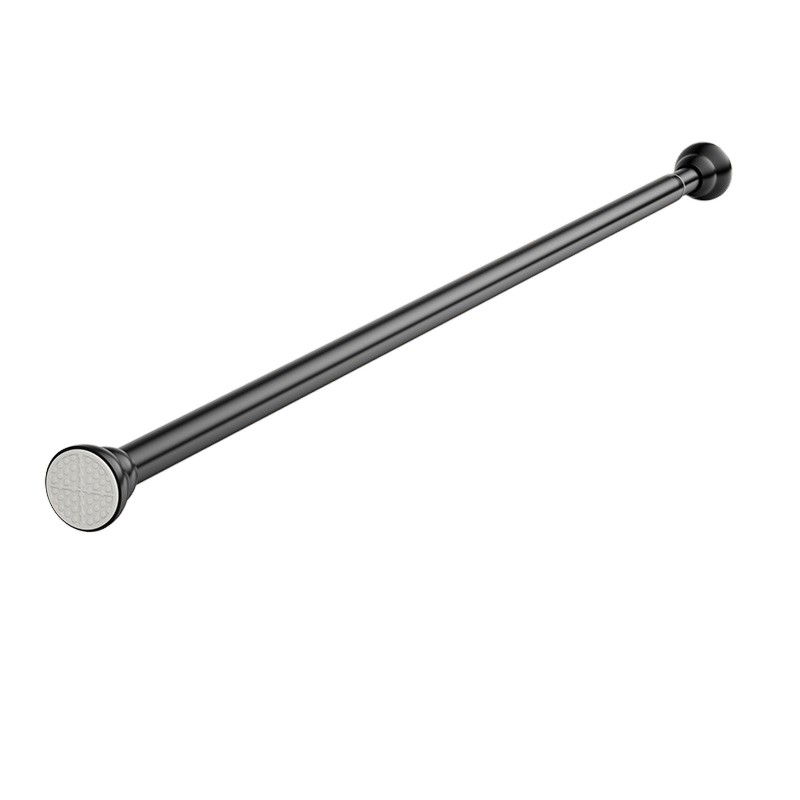 Accesorii Ingrijire Casa - Bara Telescopica Multifunctionala, Flippy, din Otel Inoxidabil, Utilizare Universala, Retractabila 107 - 195 cm, Fara Perforare Perete, Negru