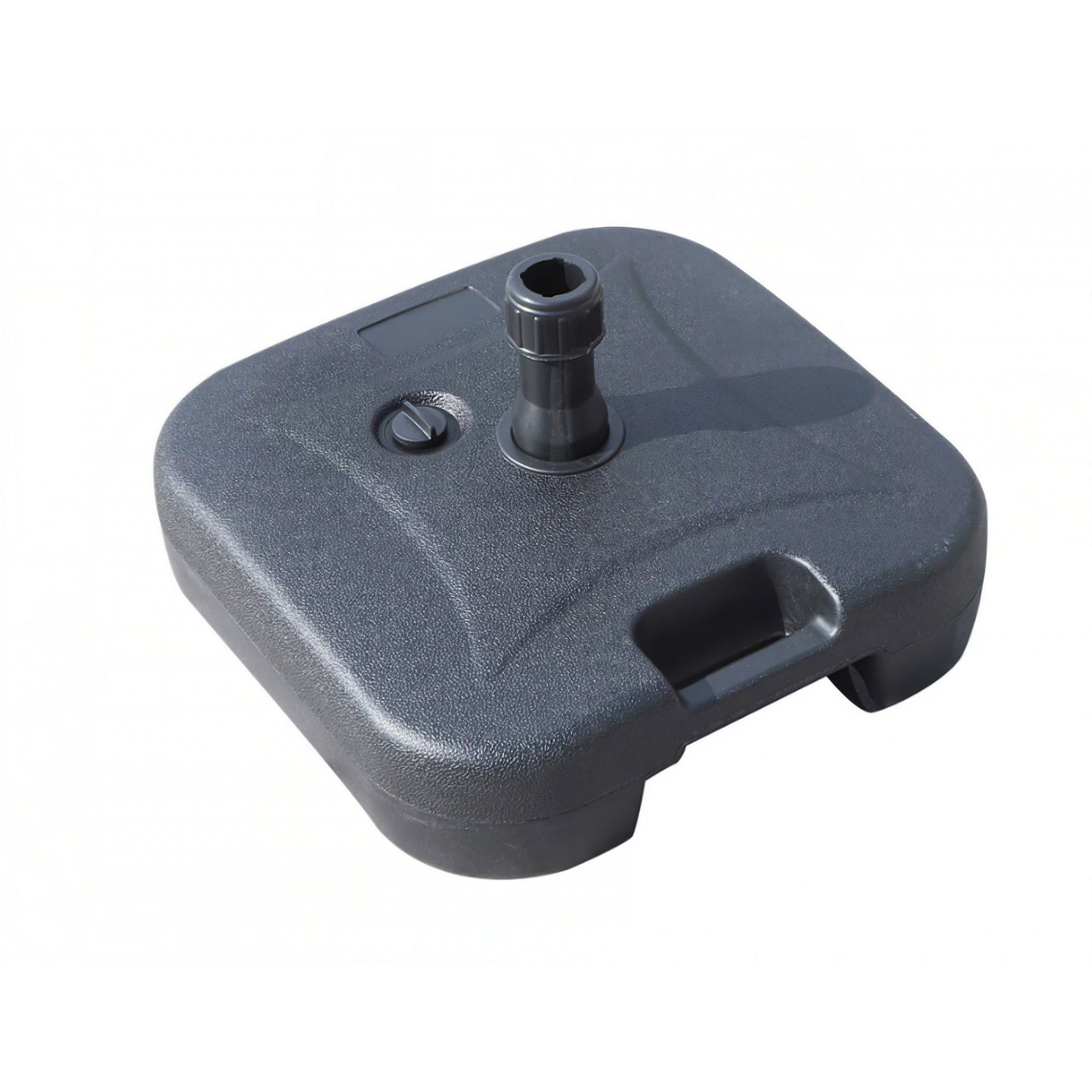 Plase Umbrire, Umbrele si Prelate Gradina - Baza umbrela din plastic, Flippy, patrata, 22 litri, neagra