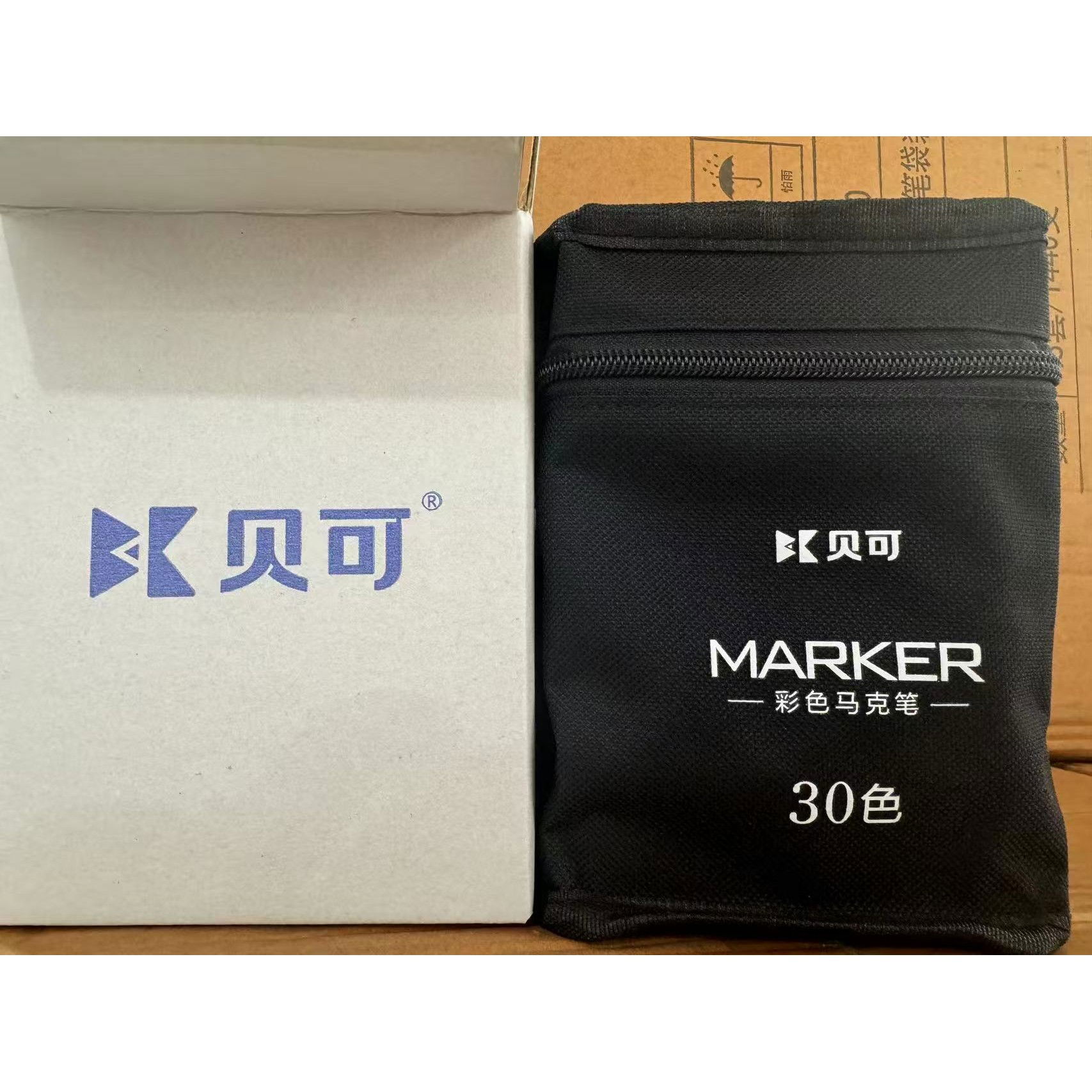 Markere si Set Desen - Set 30 Markere, Flippy, pe Baza de Ulei, Dublu Capat, Subtire 1mm si Gros 6 mm, Geanta Depozitare, 15 cm, Multicolor