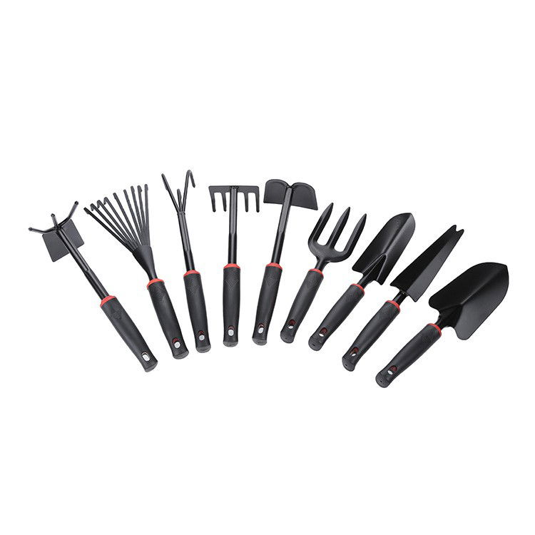 Pentru casa - Set 9 Unelte de Gradina Flippy, pentru Plantare Prelucrare Sol si Ingrijire Plante, Material PVC si cardboard, 25 x 14.5 cm, negru