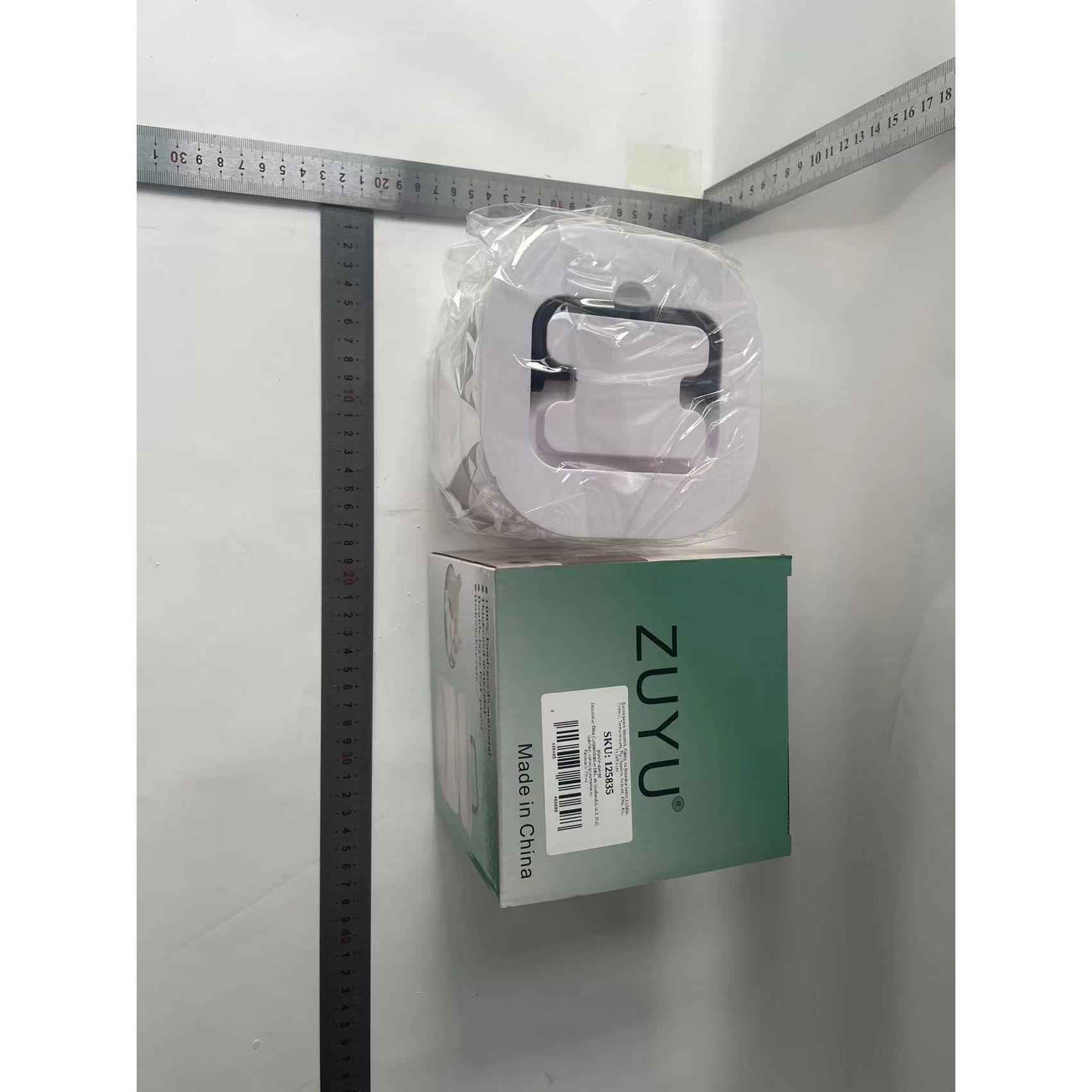 Borcan pentru Muraturi, Flippy, cu Separator pentru Lichide, Ermetic, Termorezistent, Tip Clepsidra, 1400 ml, ABS, Alb, 13.5x9.5 cm [8]