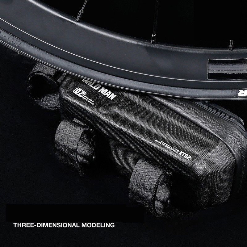 Borseta pentru bicicleta cu suport de telefon Flippy, capcitate 1L, 20.5x11.1x10.5 cm, cu spatiu de stocare, protectie waterproof, ecran tactil, fixare in 3 locuri, protectie lumina, orificiu casti, n [10]