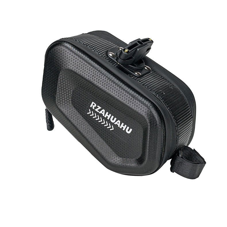 Borseta pentru bicicleta Flippy, Hard Shell, material piele artificiala si carbon, 20x12x11.5 cm, prindere de sa, capacitate 2L, impermeabila, negru [3]