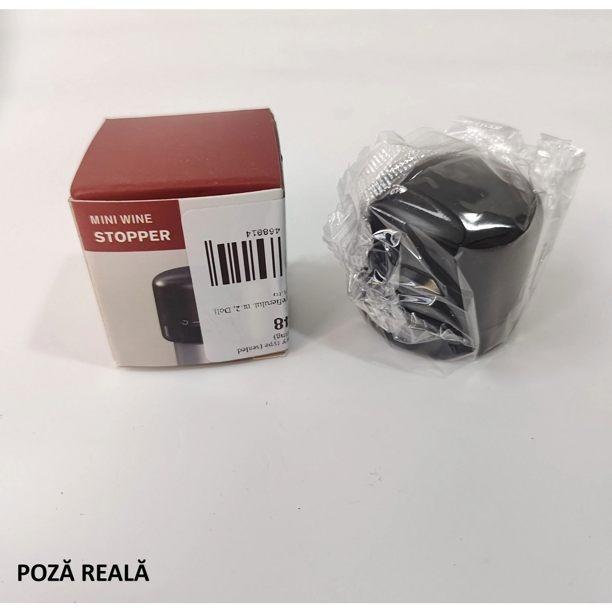 Capac de Etansare a Sticlei de Vin, Flippy, Rotativ, On-Off, Silicon, Reutilizabil, Usor de Depozitat si Folosit, 3.8 x 3.8 x 3.8 cm, Negru [6]