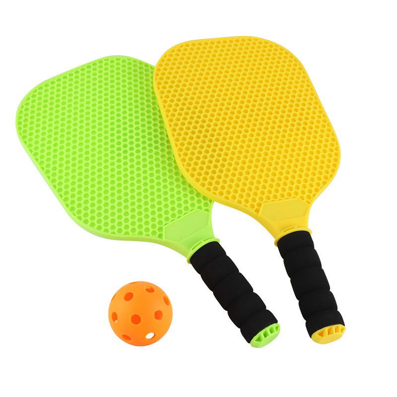 Jucarii si Jocuri - Set Joc de Ping-Pong, Flippy, 2 Palete, 1 Minge, + 6 Ani, 37.5 x 18 x 3 cm, Galben/Verde