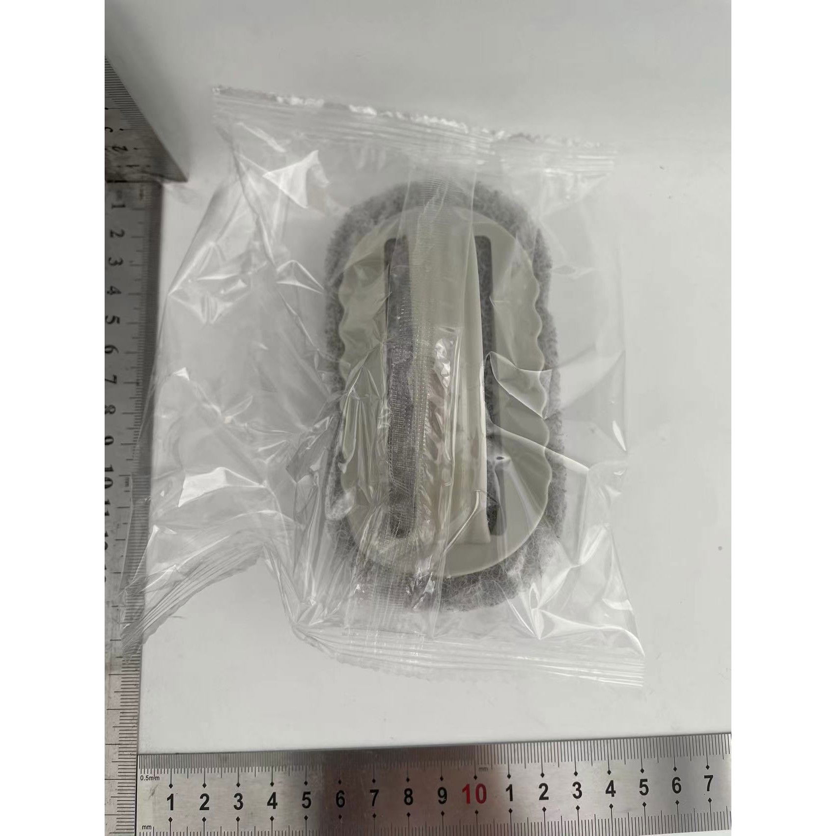 Pentru casa - Perie Burete de curatat cu maner, Flippy, perie pentru gresie, baie, Bucatarie Gri