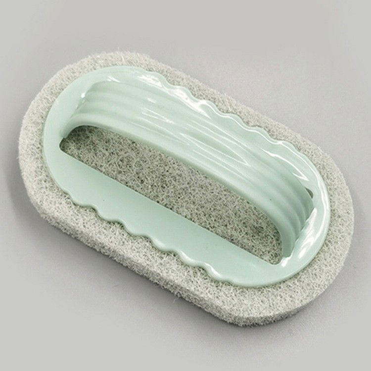 Pentru casa - Perie Burete de curatat cu maner, Flippy, perie pentru gresie, baie, Bucatarie, Verde