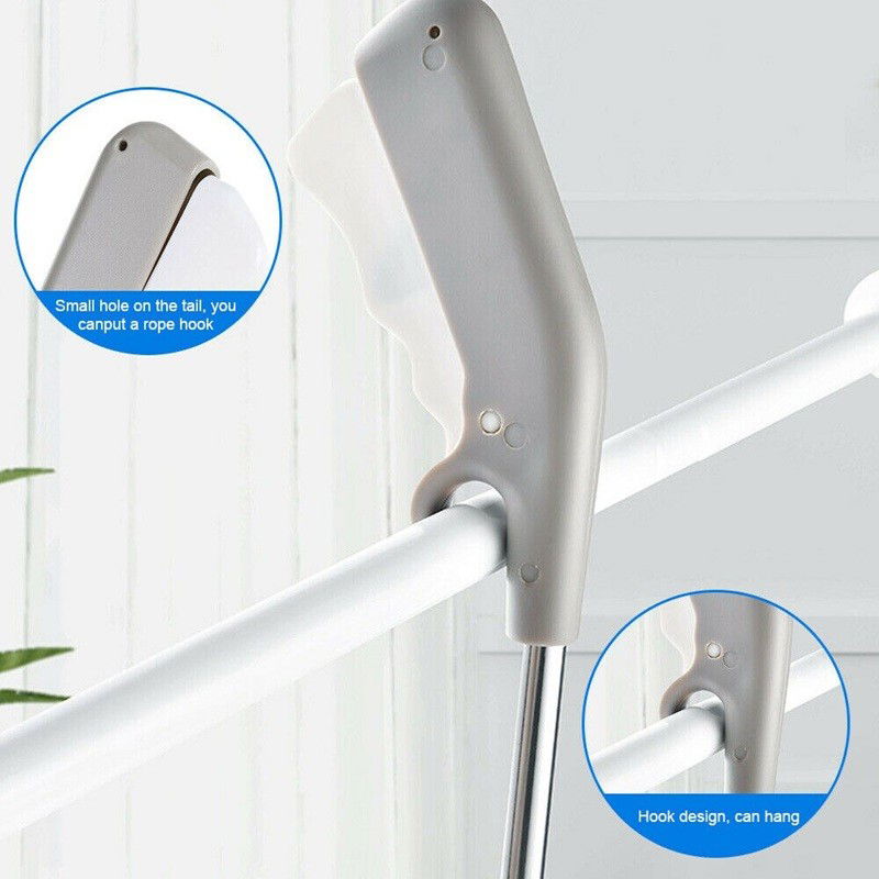 Cleste pentru Colectarea Deseurilor, Flippy, din Metal si Plastic, 77.5 cm, Fara Maini Murdare, Gri [4]