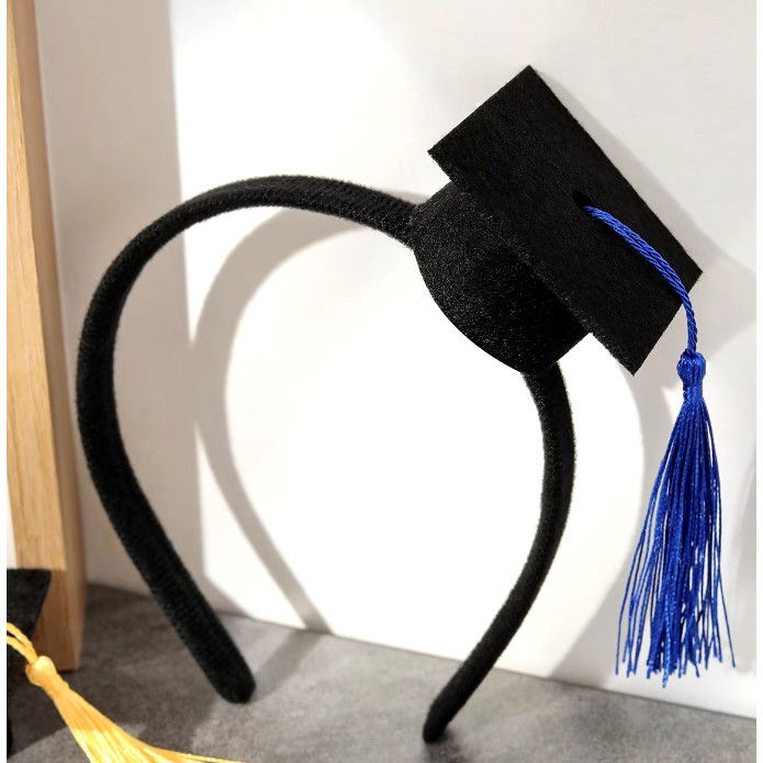 Coronita pentru Absolvent, Flippy, Bentita cu Toca, Marime Universala, Tematica Absolvire, Negru-Albastru [6]