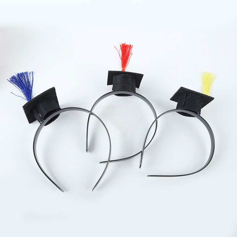 Coronita pentru Absolvent, Flippy, Bentita cu Toca, Marime Universala, Tematica Absolvire, Negru-Albastru [4]