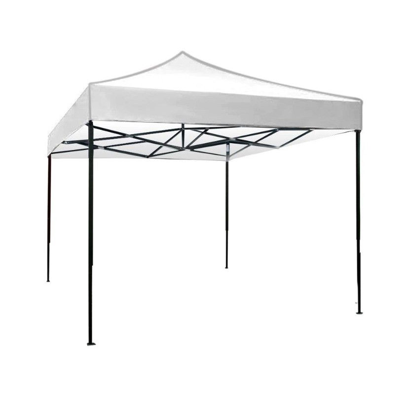 Corturi Evenimente si Articole Camping - Cort pliabil pentru Evenimente Flippy, cadru metalic pentru curte si gradina, pereti laterali, 300 x 450 cm, Alb