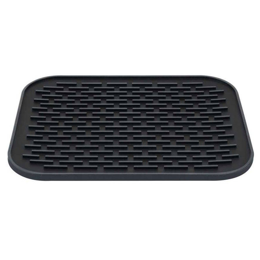 Covoras din Silicon pentru Scurgere Vase, Flippy, Uz Casnic, Rezistent la Temperaturi Ridicate, Izolator, 30x24 cm, Negru [10]