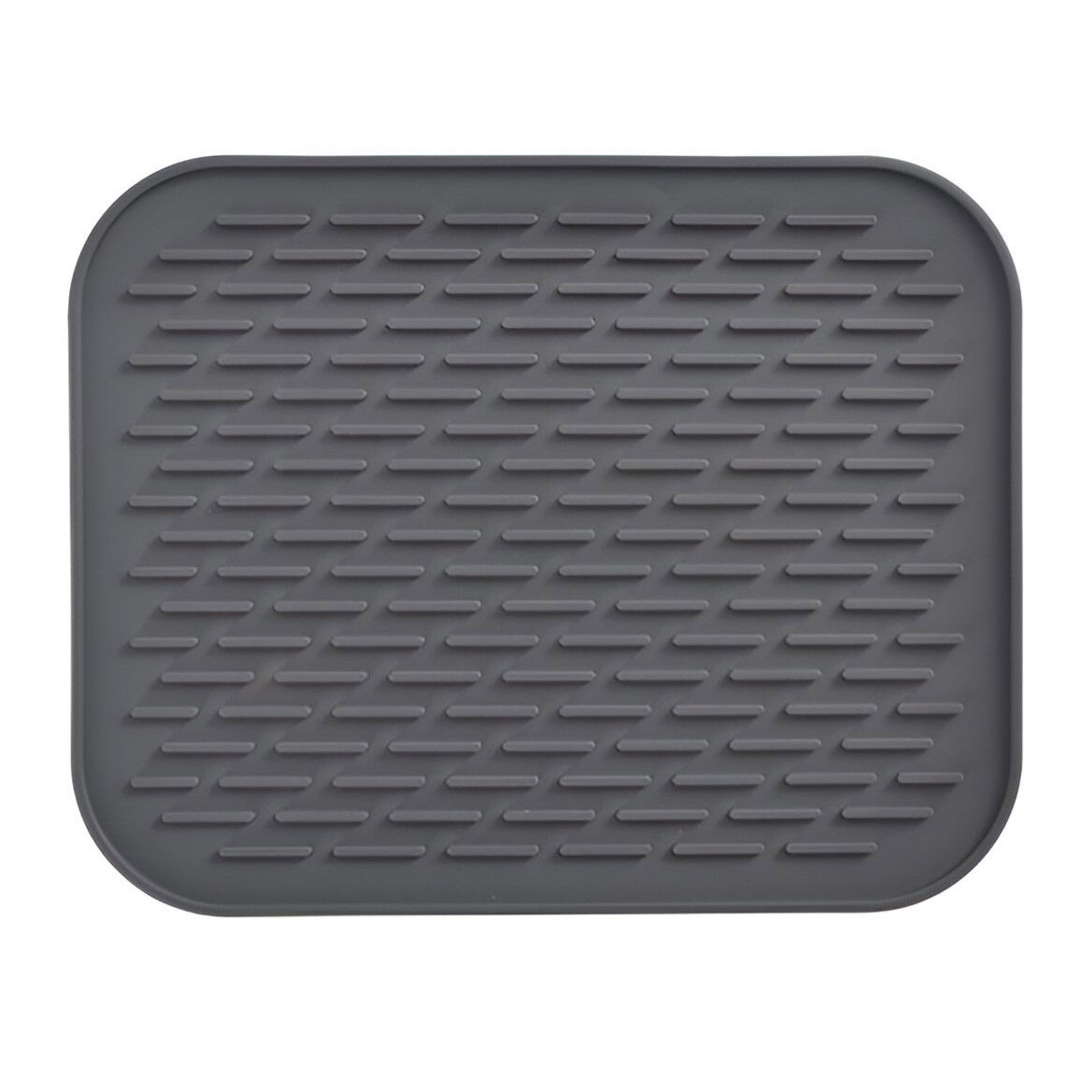 Covoras din Silicon pentru Scurgere Vase, Flippy, Uz Casnic, Rezistent la Temperaturi Ridicate, Izolator, 30x24 cm, Negru [1]