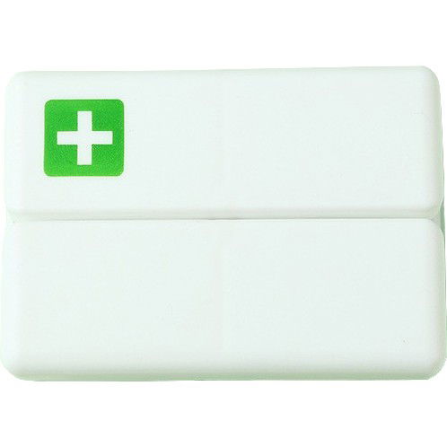 Cutie depozitare medicamente, 7 compartimente sigilate individual, pliabila, portabila, Flippy, Alb/Verde [1]