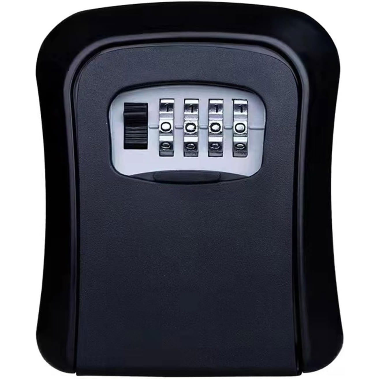 Casa si Bricolaj - Cutie pentru Chei cu Parola, Flippy, din Aliaj de Aluminiu si Plastic, Cod din 4 Cifre, Impermeabila, Negru