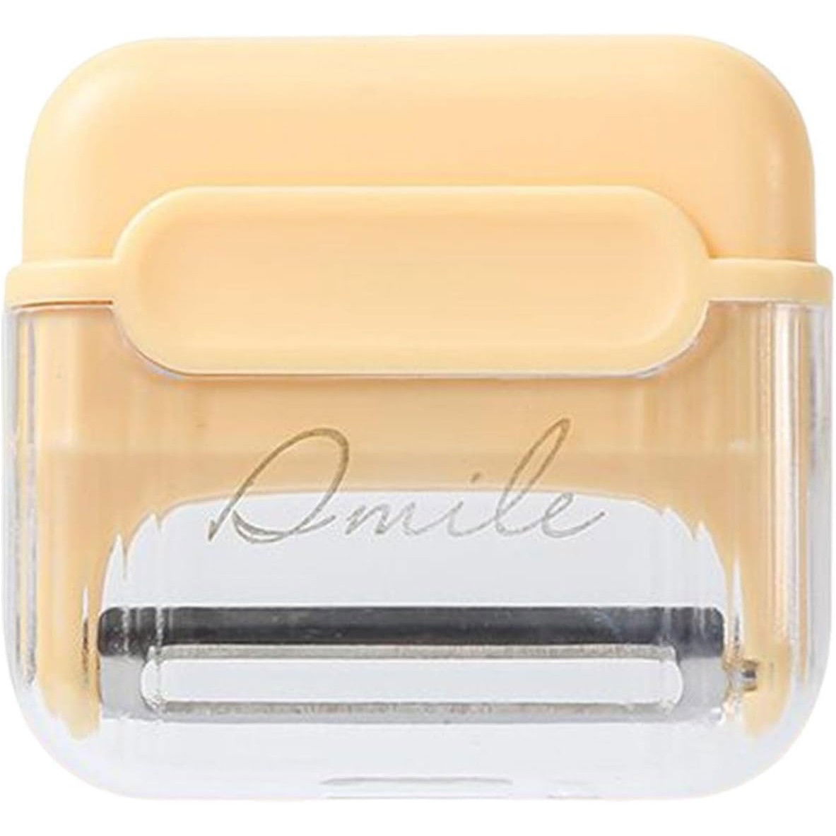 Decojitor/Curatator manual de legume si fructe, Flippy, portabil, cu magnet, doua lame, Inox, Galben, 6.7x6x1.6 cm [1]