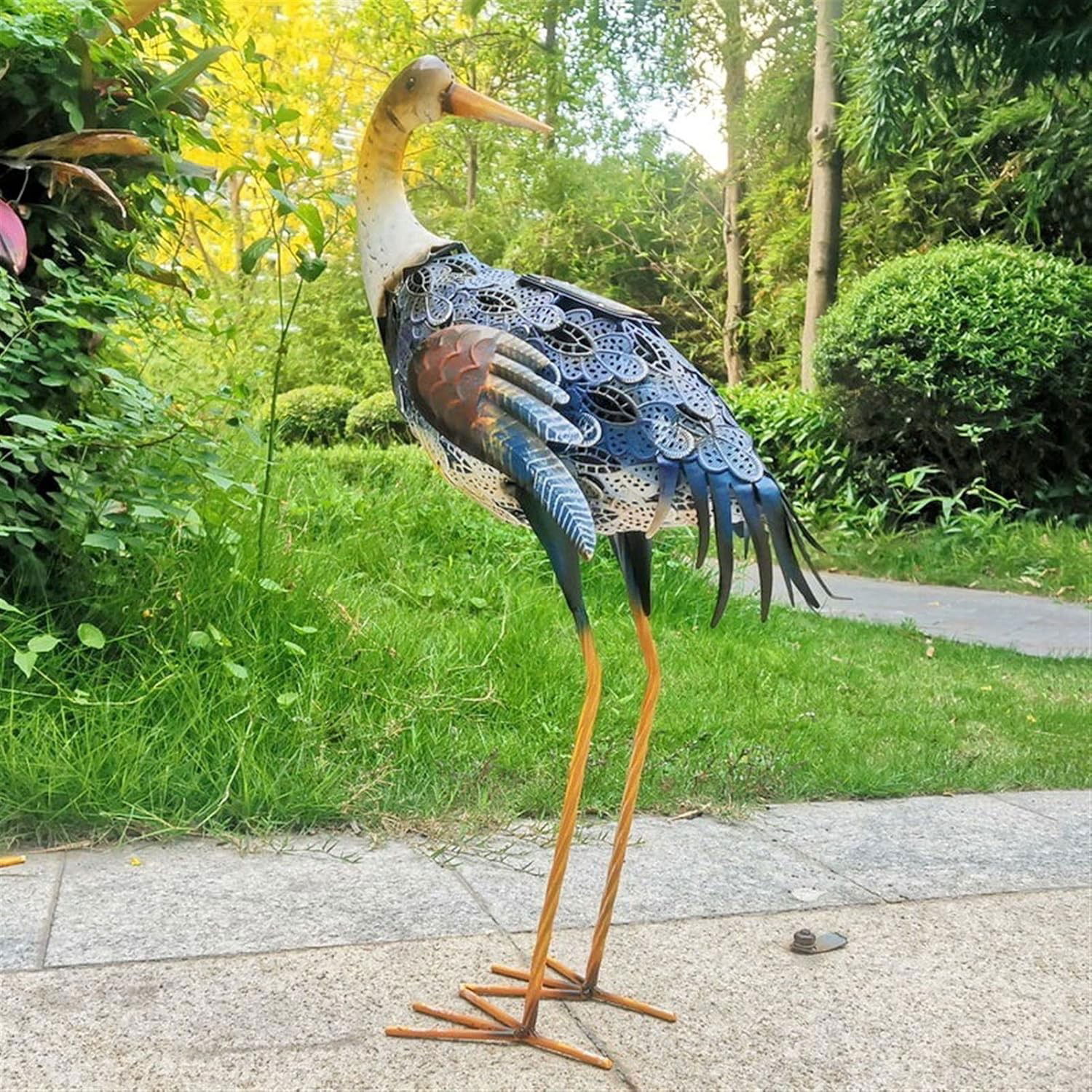 Decoratiune de Gradina cu Lampa solara, Flippy, Model Pasare, Iluminare Led si Incarcare Solara, 57 x 32 x 17 cm, pentru Exterior, Multicolor [5]