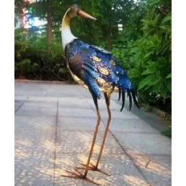 Decoratiune de Gradina cu Lampa solara, Flippy, Model Pasare, Iluminare Led si Incarcare Solara, 57 x 32 x 17 cm, pentru Exterior, Multicolor [1]