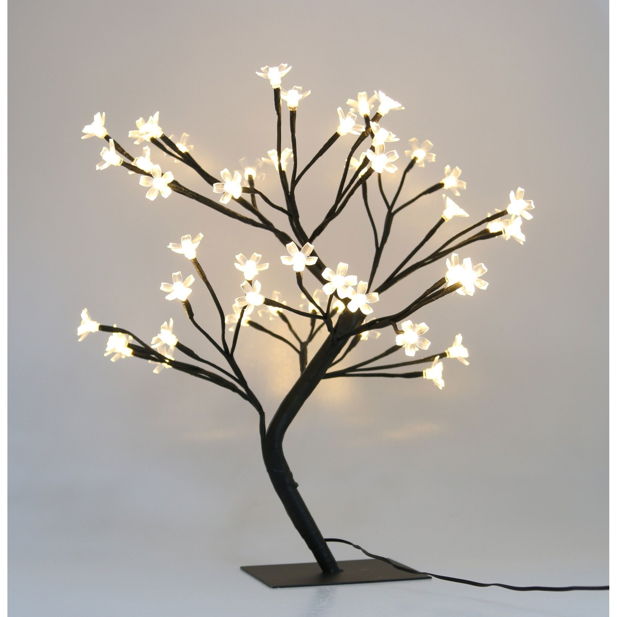 Corpuri de iluminat - Decoratiune Luminoasa, Flippy, Crenguta, cu Baterii, 72 LED -uri, Flori, Alb Cald