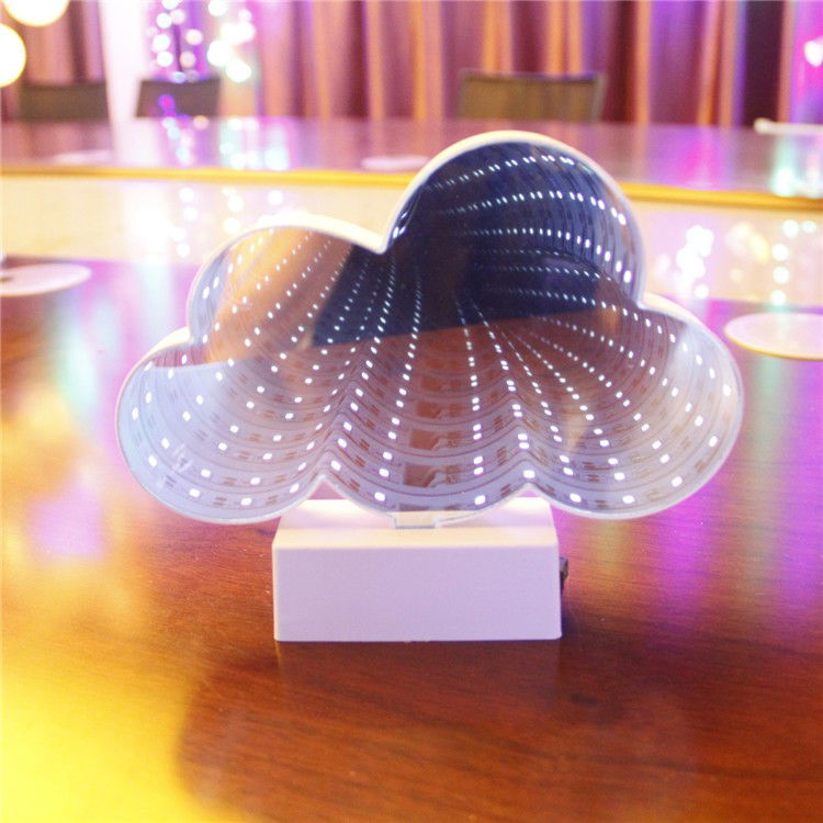 Decoratiune Luminoasa cu Baterii/USB Neon Model Norisor 20 cm Alb Rece [3]