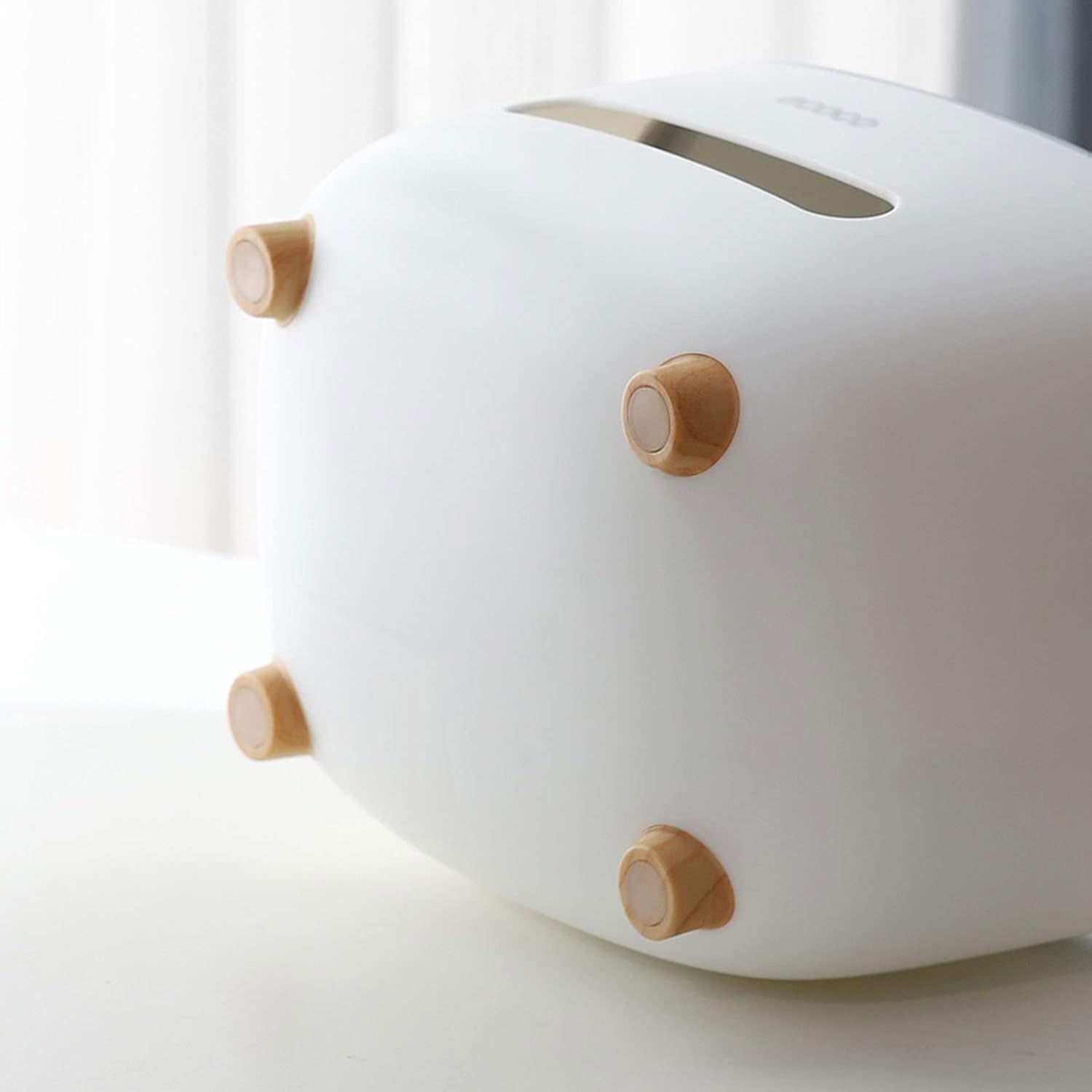 Pentru casa - Suport pentru Servetele, Flippy, Cutie Multifunctionala, Design Minimalist, ABS, cu Suport pentru Obiectele Personale, pentru Birou, 21x12x12 cm, Roz