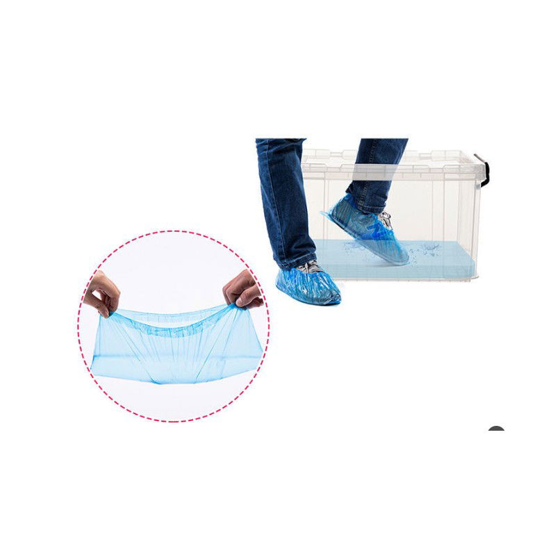 Pentru casa - Set 100 Huse de Pantofi Impermeabile de Unica Folosinta, Flippy, Universale, Albastre, pentru Zile Ploioase