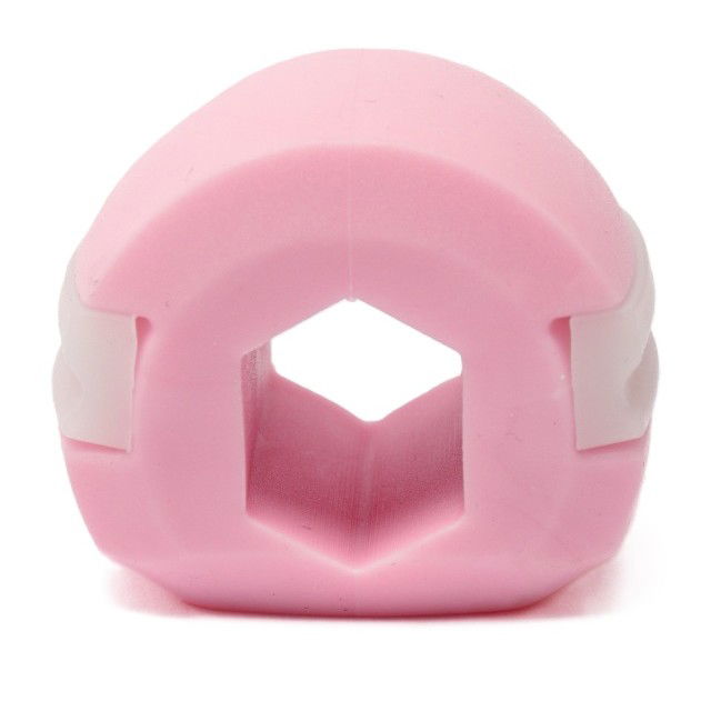 Pentru casa - Dispozitiv de Tonifiere Faciala, Flippy, din Silicon, Corectare Mandibula/Maxilar, Roz