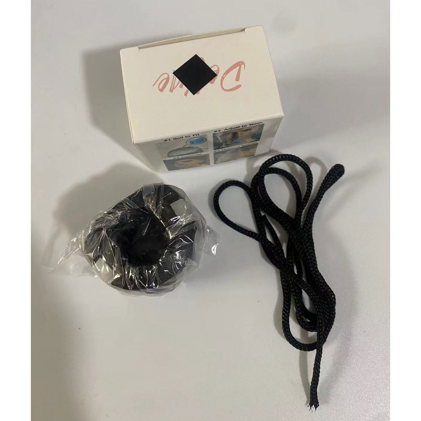 Dispozitiv de Tonifiere Faciala, Flippy, din Silicon, Corectare Mandibula/Maxilar, Negru [5]