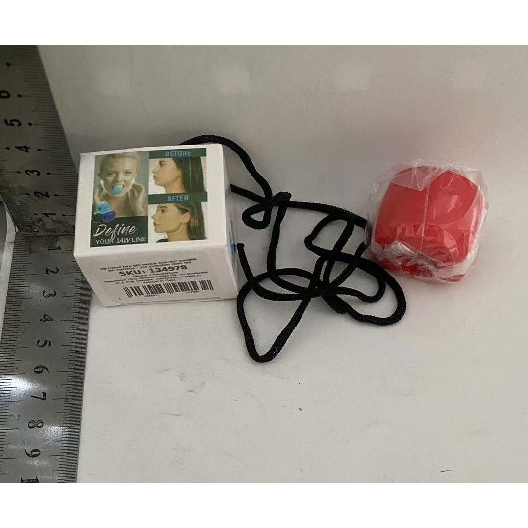 Dispozitiv de Tonifiere Faciala, Flippy, din Silicon, Corectare Mandibula/Maxilar, Rosu [5]