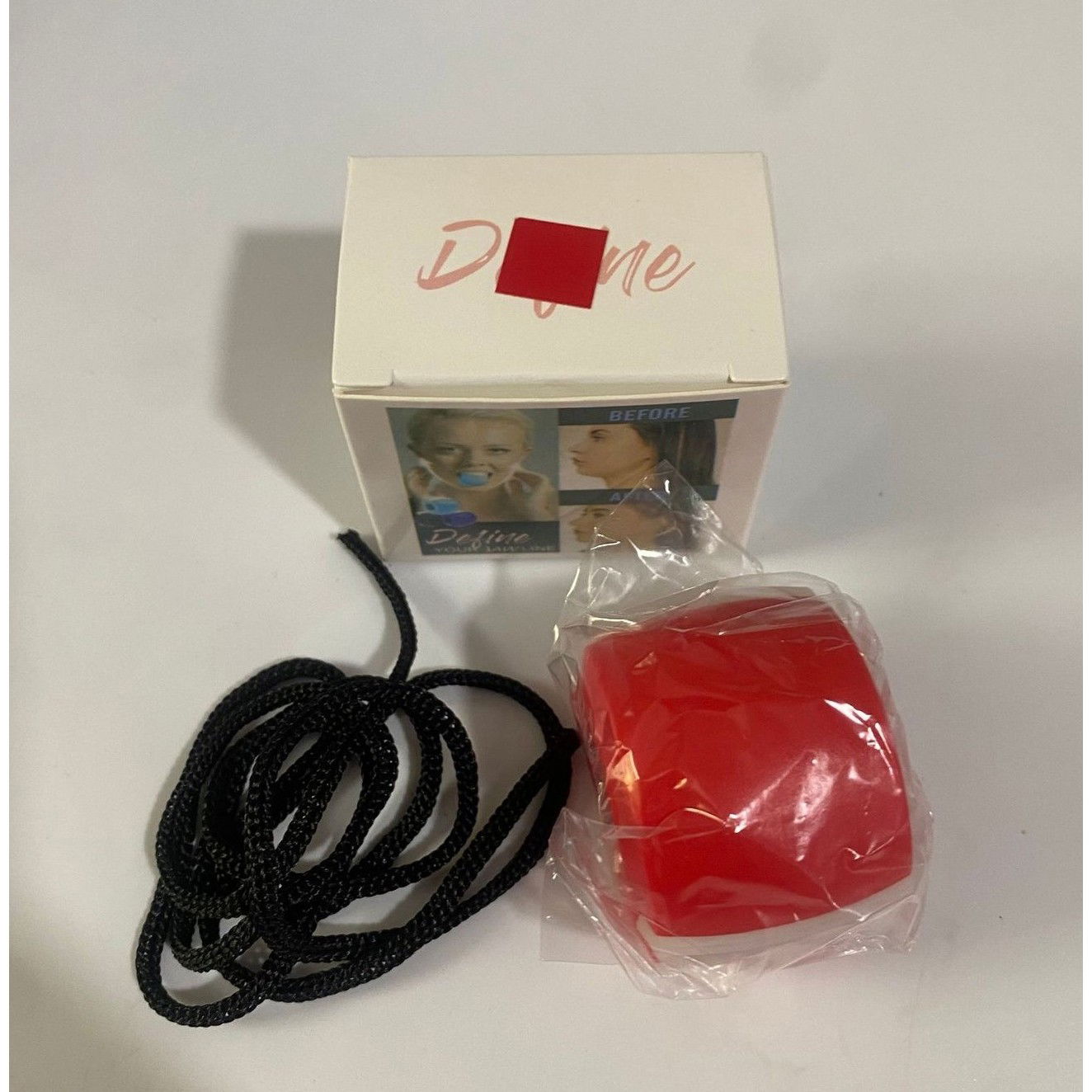 Dispozitiv de Tonifiere Faciala, Flippy, din Silicon, Corectare Mandibula/Maxilar, Rosu [4]