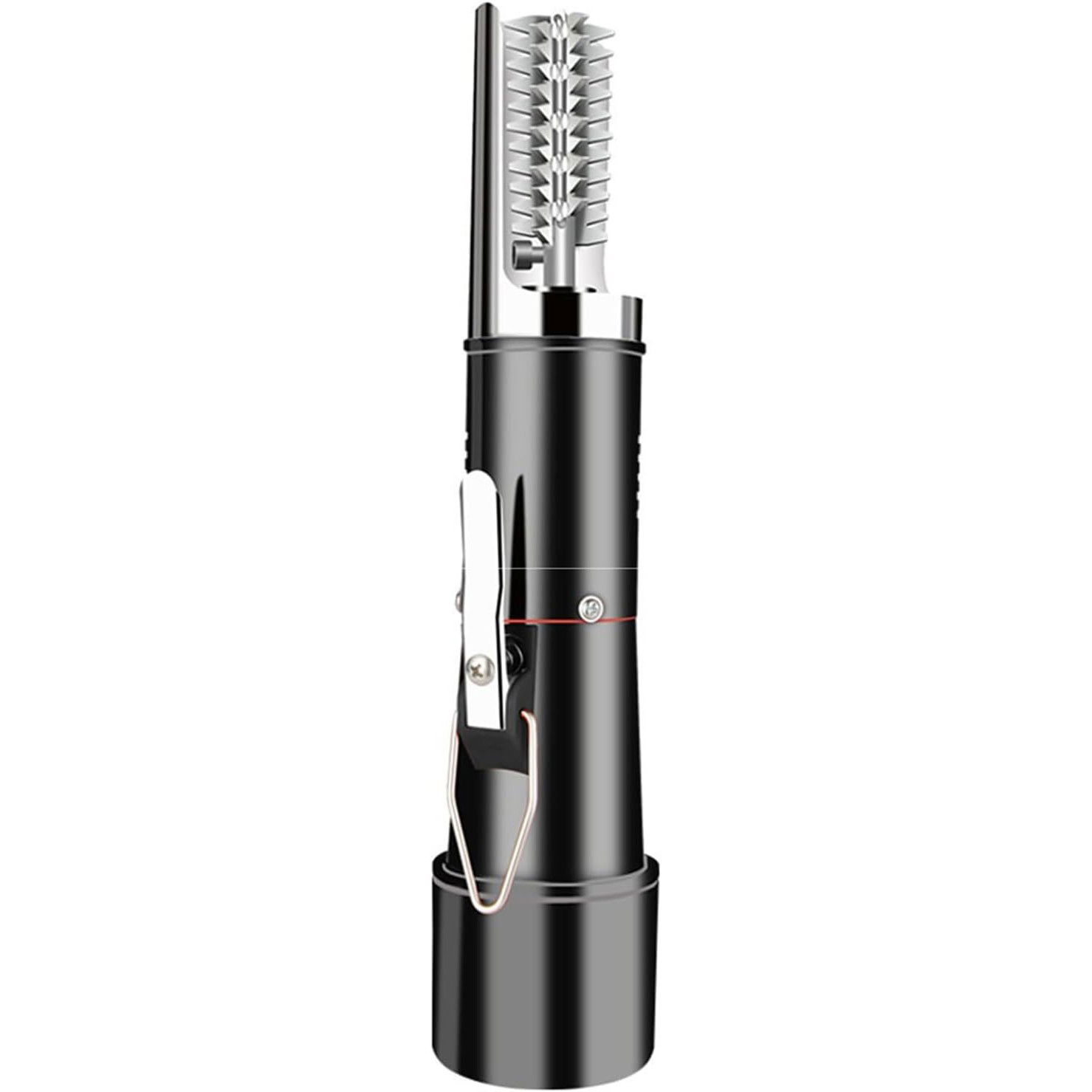 Ustensile pentru Bucătărie - Dispozitiv Electric de Curatare Solzi Peste, Flippy, din Otel Inoxidabil, 28 x 5 cm, Negru