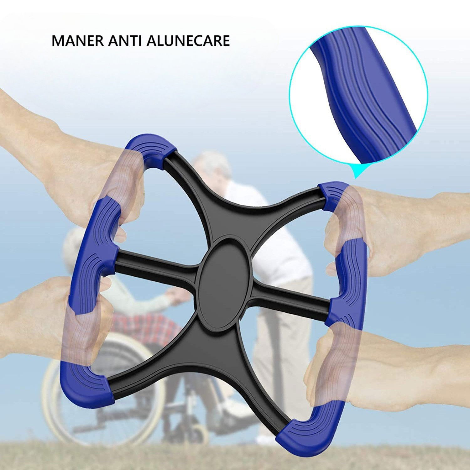 Diverse Casa - Dispozitiv pentru Ridicare, Flippy, Ajutor Varstnici, din Plastic, Maner Ergonomic, 200 kg, Albastru