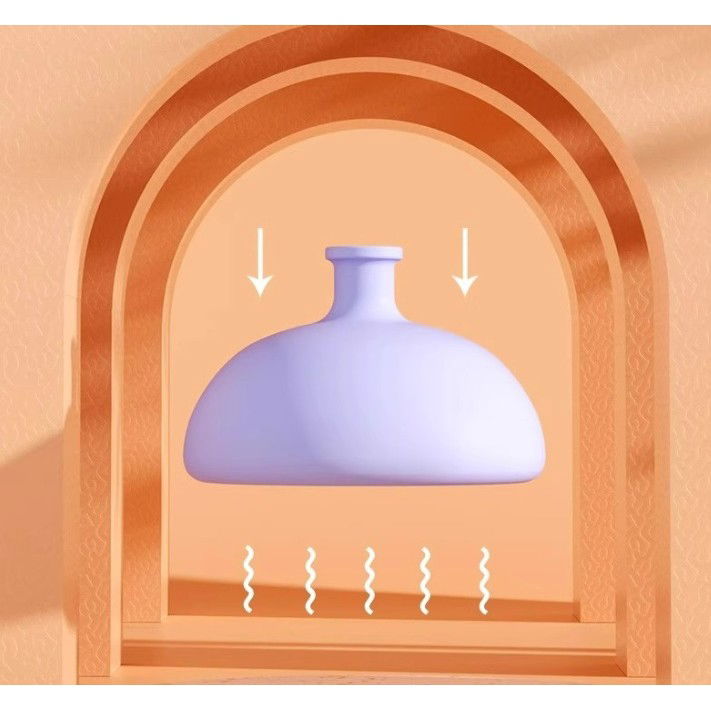 Dispozitiv Terapeutic Sputa, Flippy, Cupa pentru Terapie Toracica, Dispozitiv de Eructare, pentru Adulti si Copii, 10 x 6.5 cm, din Silicon, Mov [5]