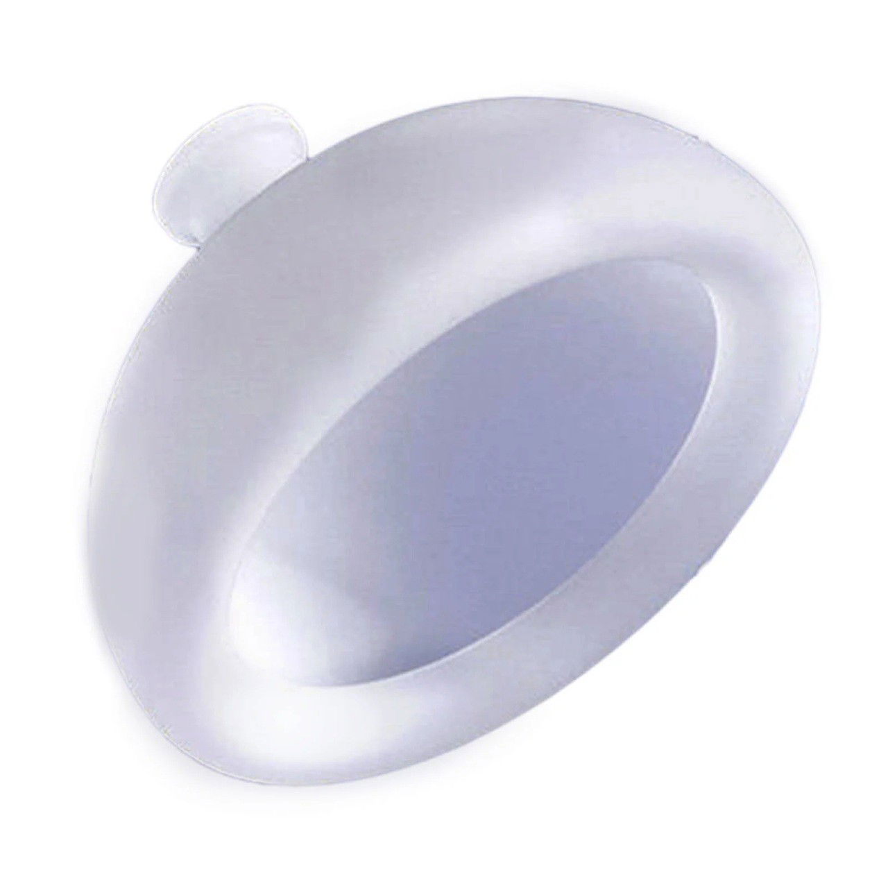 10 - 25 LEI - Dispozitiv Terapeutic Sputa, Flippy, Cupa pentru Terapie Toracica, Dispozitiv de Eructare, pentru Adulti si Copii, 10 x 6.5 cm, din Silicon, Alb