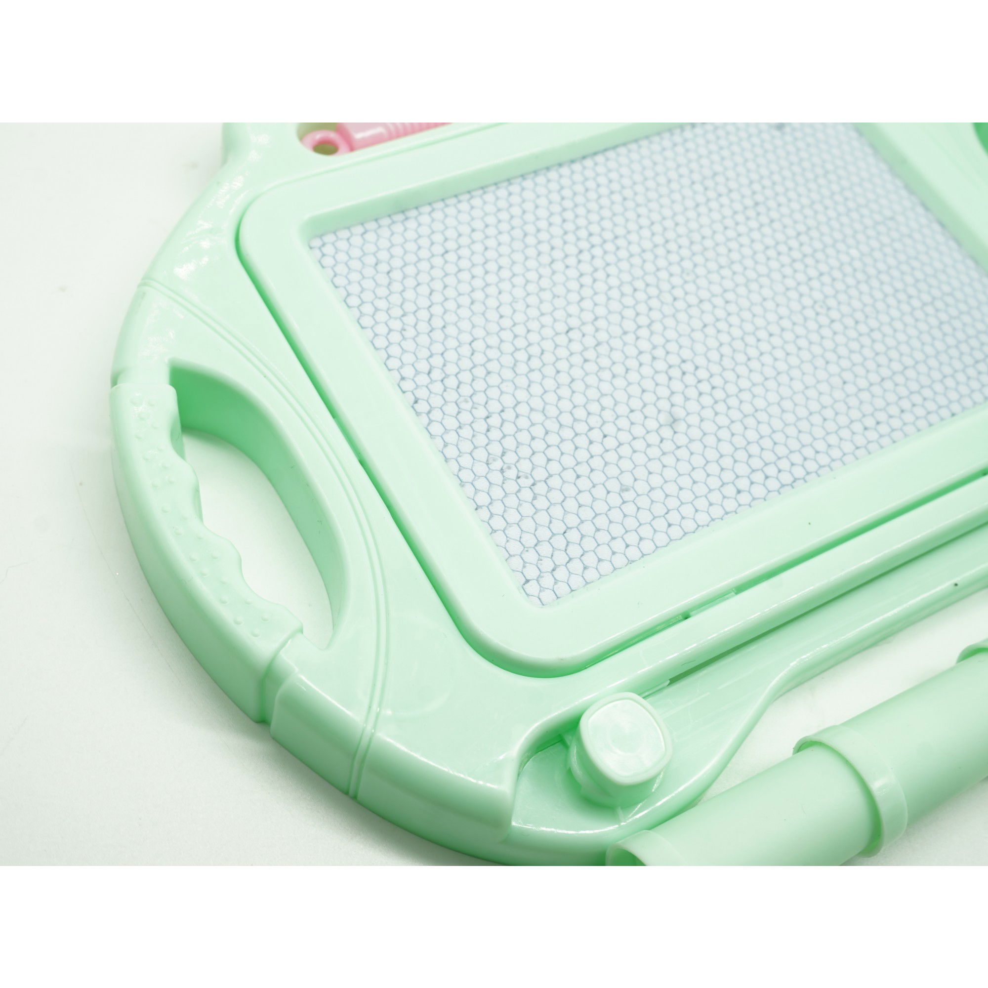 Tabla Magnetica pentru desen Flippy, Pix, forma dreptunghi, dimensiuni 23x17 cm, Dezvolta Creativitatea, cu picioare suport, Verde [3]