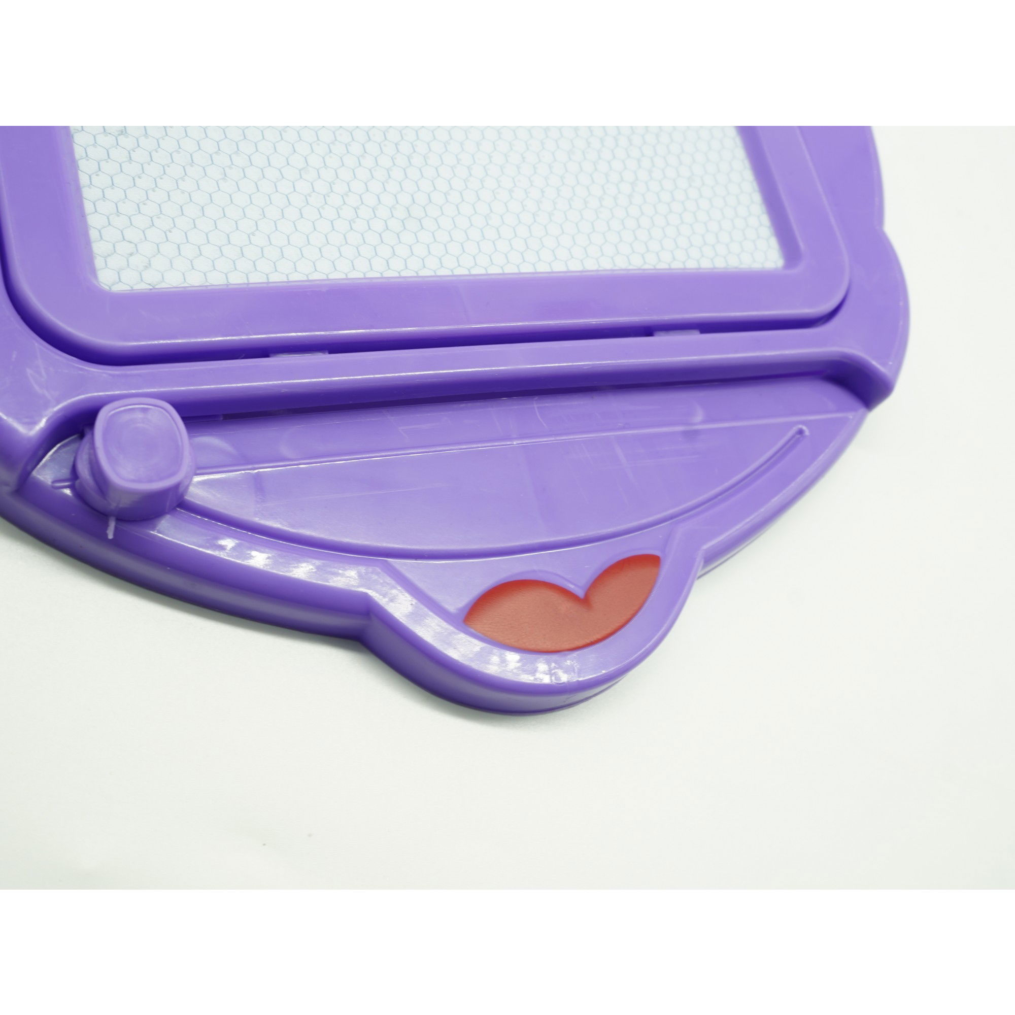 10 - 25 LEI - Tabla Magnetica pentru desen Flippy, Pix, forma Soricel, dimensiuni 23x26.5 cm, Dezvolta Creativitatea, Mov