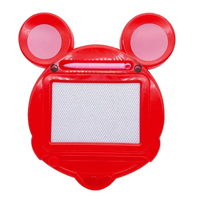 10 - 25 LEI - Tabla Magnetica pentru desen Flippy, Pix, forma Soricel, dimensiuni 23x26.5 cm, Dezvolta Creativitatea, Rosu