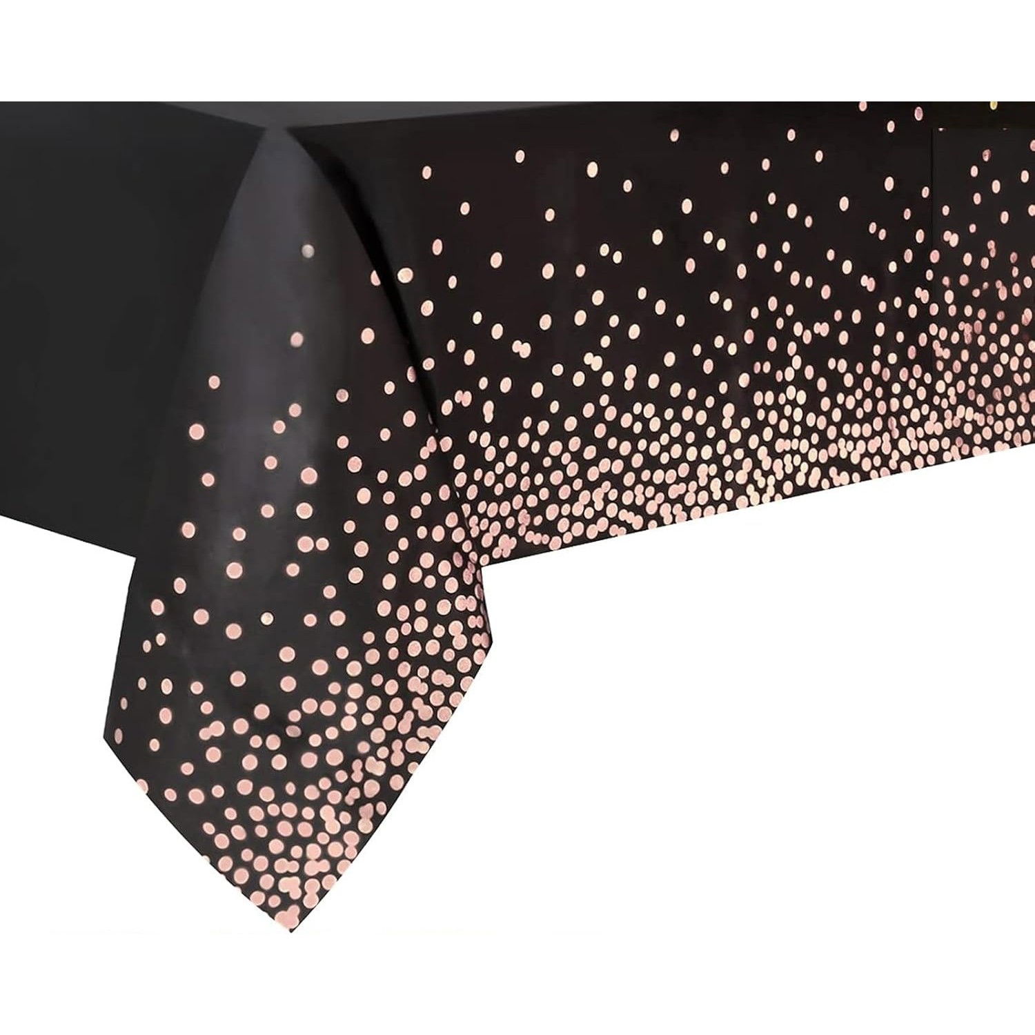 10 - 25 LEI - Fata de Masa, Flippy, din PEVA, Imprimeu Buline Roz, 137 x 274 cm, Impermeabila, Fara Pete, Curatare Rapida, Negru