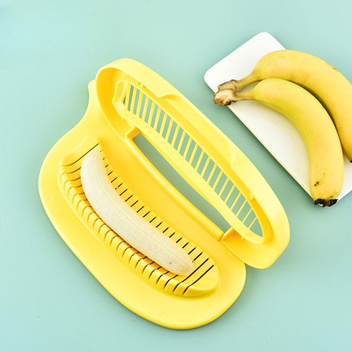 Feliator Multifunctional pentru Alimente, Flippy, Model Banana, pentru Legume si Fructe, Accesoriu pentru Bucatarie, 28.8x18.3 cm, Galben [4]