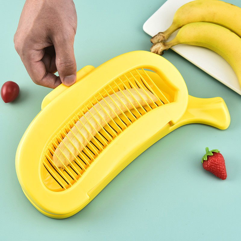 Feliator Multifunctional pentru Alimente, Flippy, Model Banana, pentru Legume si Fructe, Accesoriu pentru Bucatarie, 28.8x18.3 cm, Galben [5]
